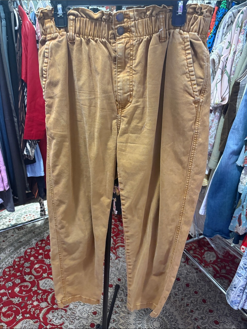 Universal Thread Paperbag Waist Chinos in Tan